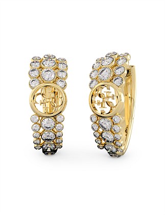 GUESS Perfect Illusion 22mm 4G Hoop Earrings – Gold Tone