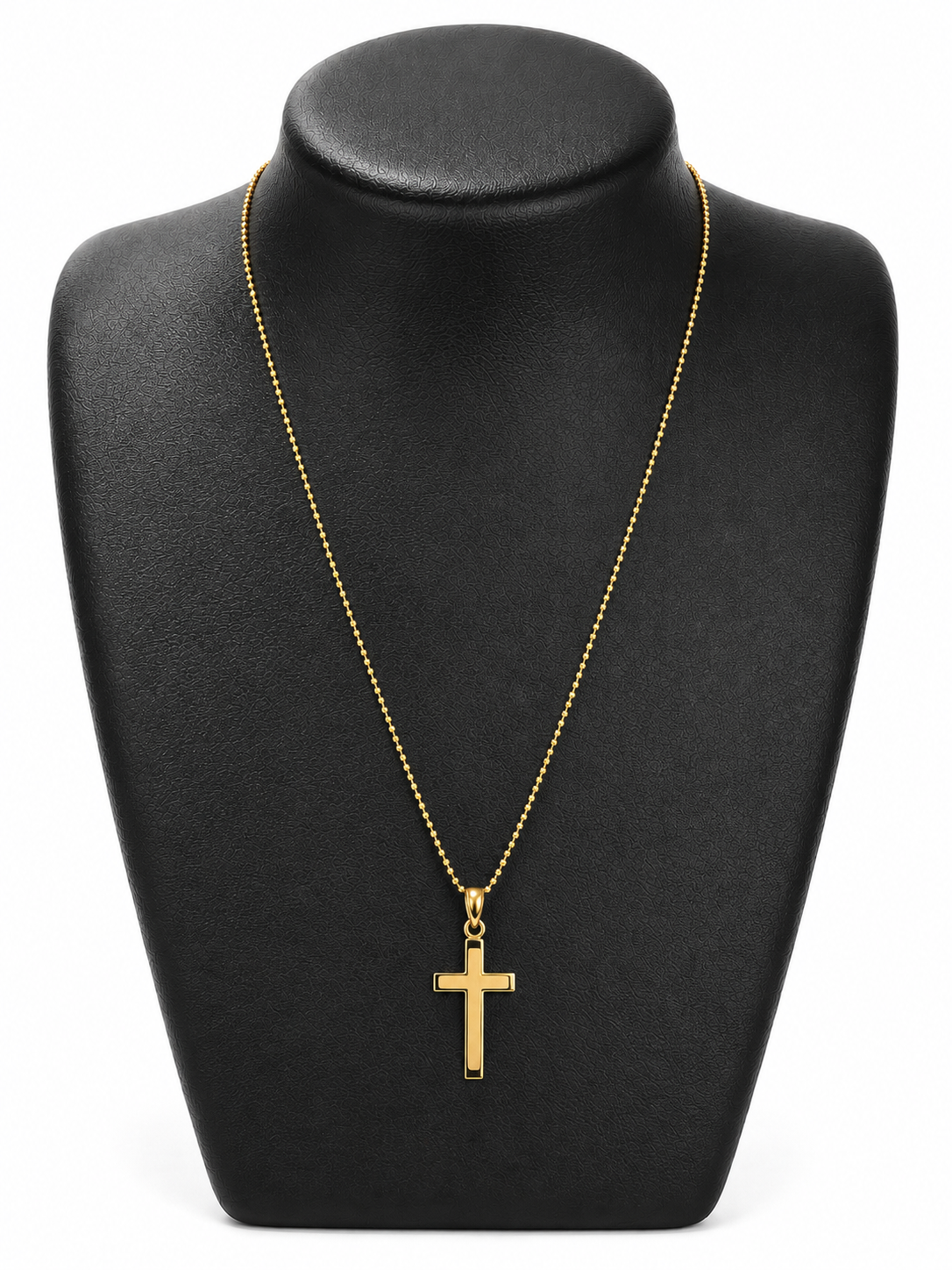 14k gold cross pendant with 42cm chain