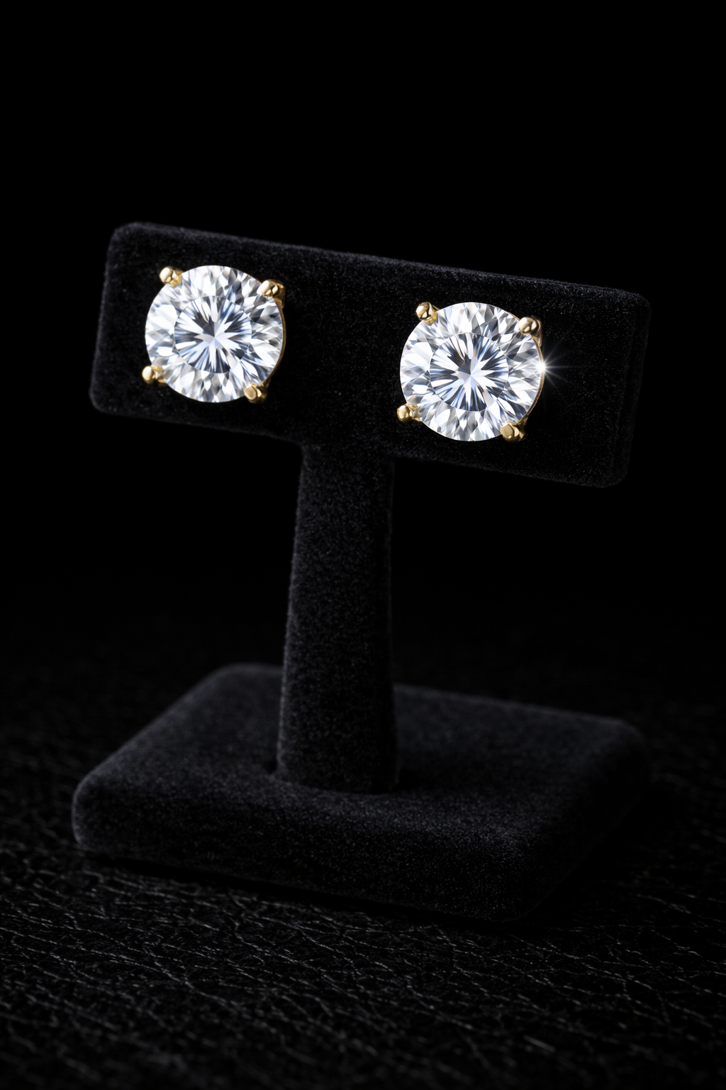 9ct Gold 2cts Diamond Studs from Mr Money NZ