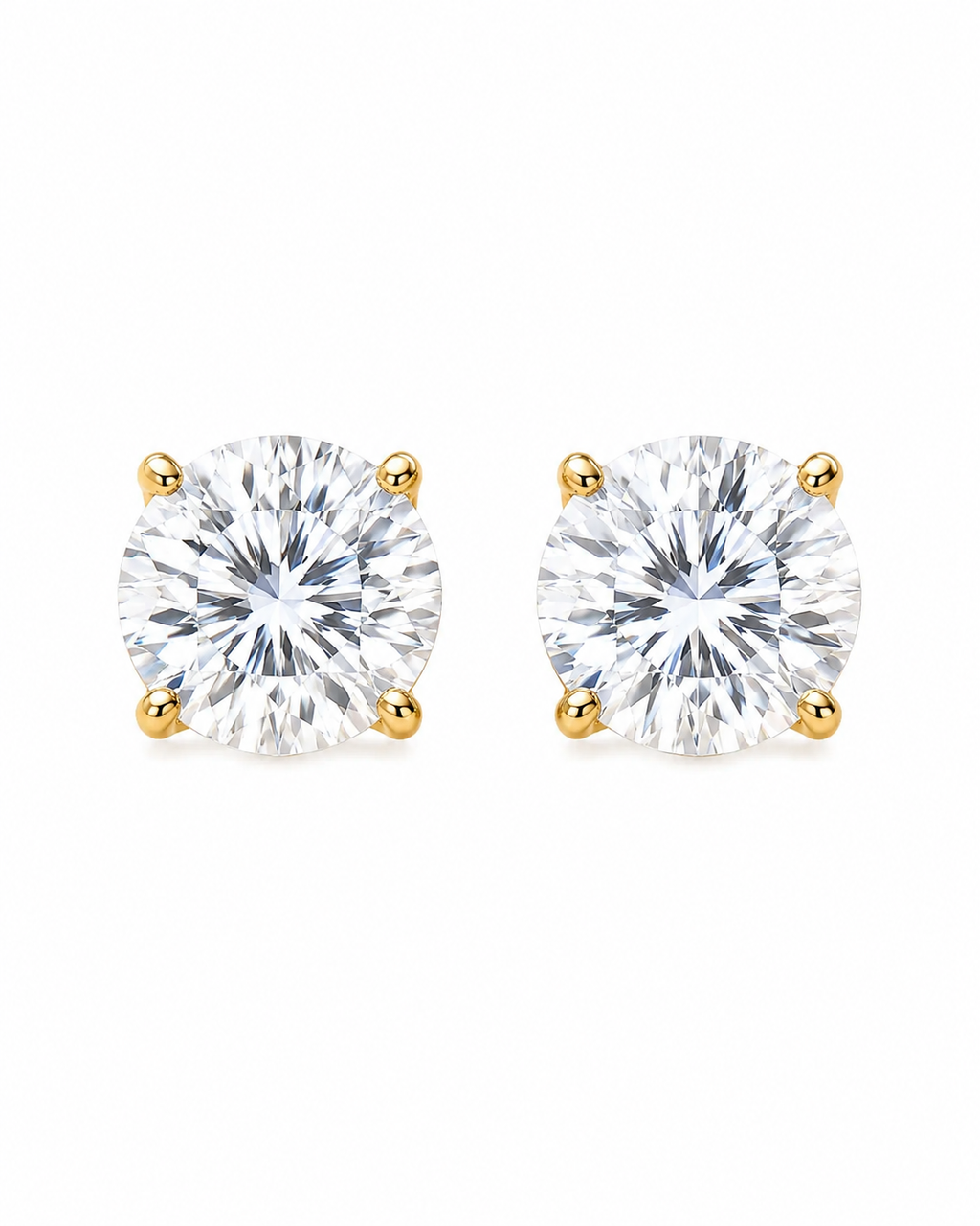 9ct Gold 2cts Diamond Studs