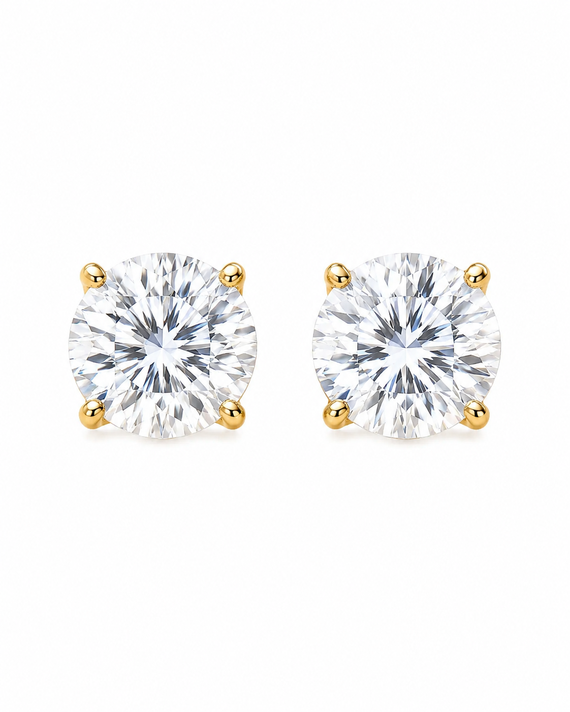 9ct Gold 2cts Diamond Studs