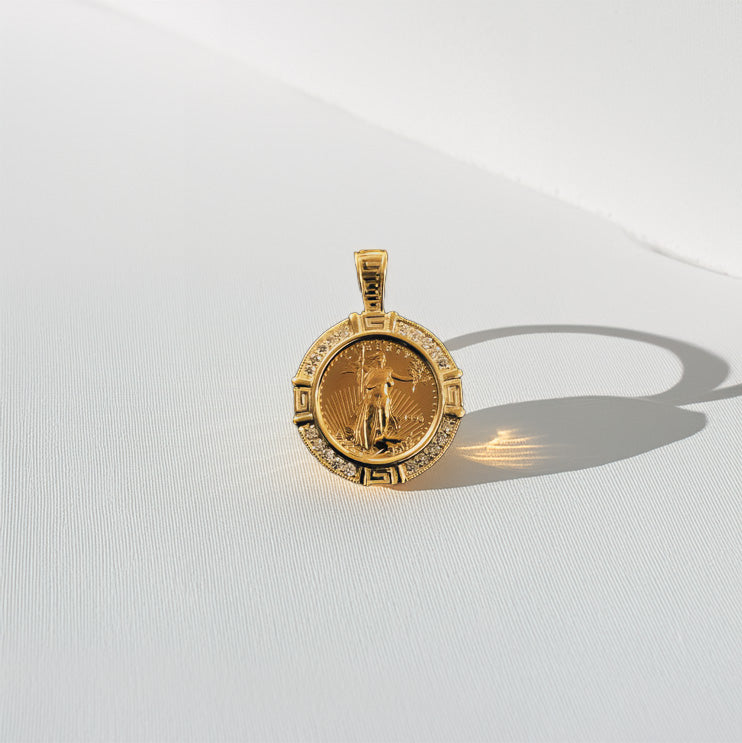 Liberty City 9ct Gold with diamond Pendant