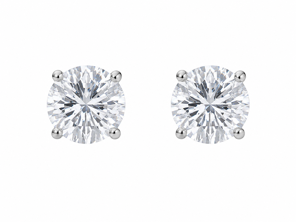 9ct Gold 2cts Diamond Studs