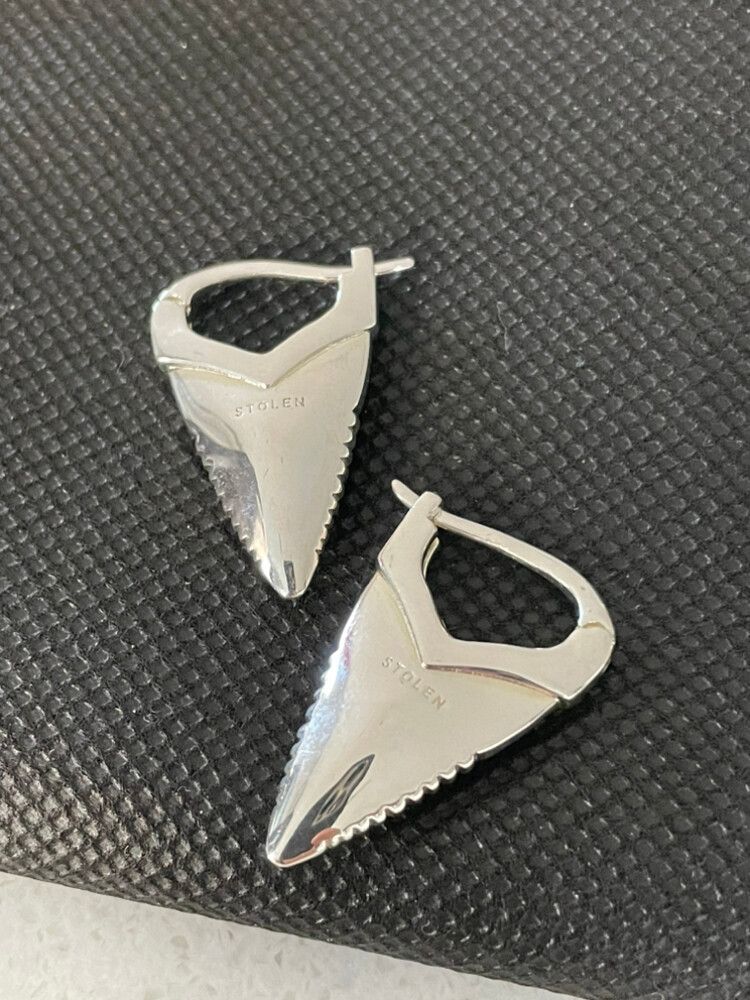 Stolen Girlfriends Club Shark Tooth Sterling Silver Earrings