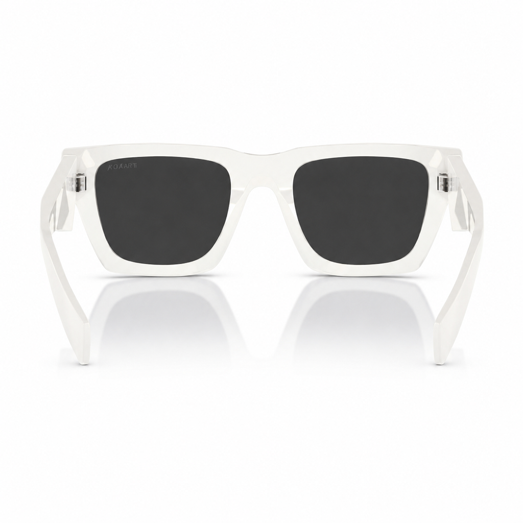 Prada Symbole SPR17W White Geometric Sunglasses