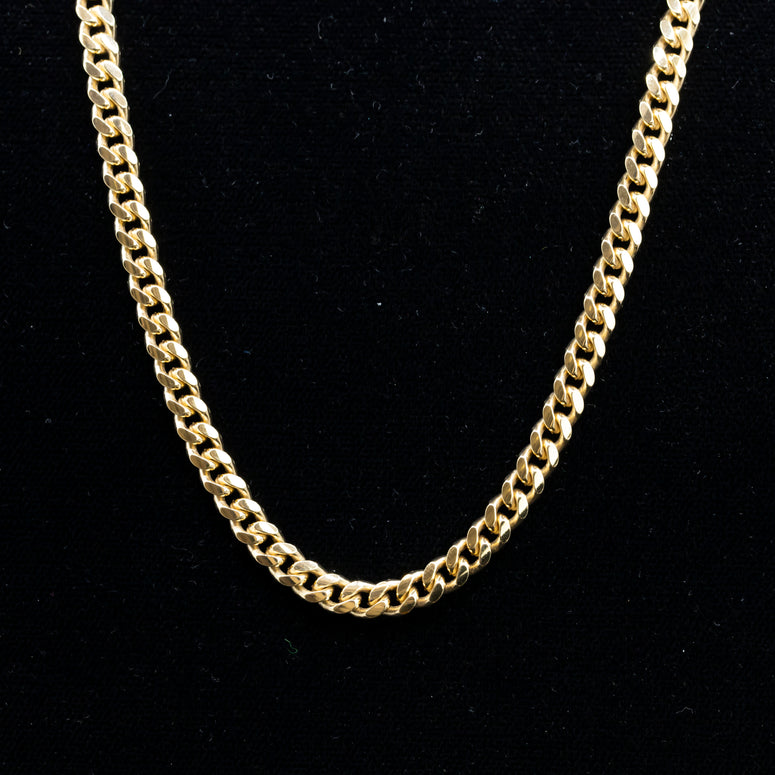 9ct Gold Curb Link Chain 180 Gauge