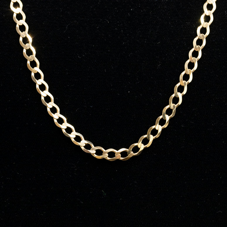 9ct Gold Curb Link Chain 130 Gauge