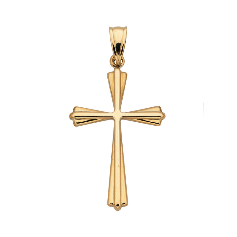 9ct Elegant Cross Gold Pendant