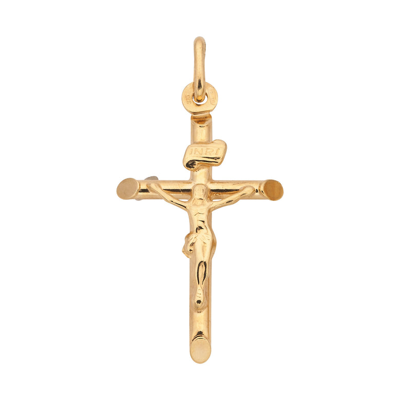 9ct Crucifix Jesus Pendant