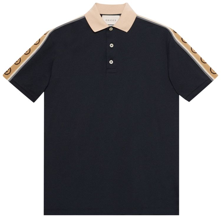 Gucci Polo With Stripe 'Black' 2XL