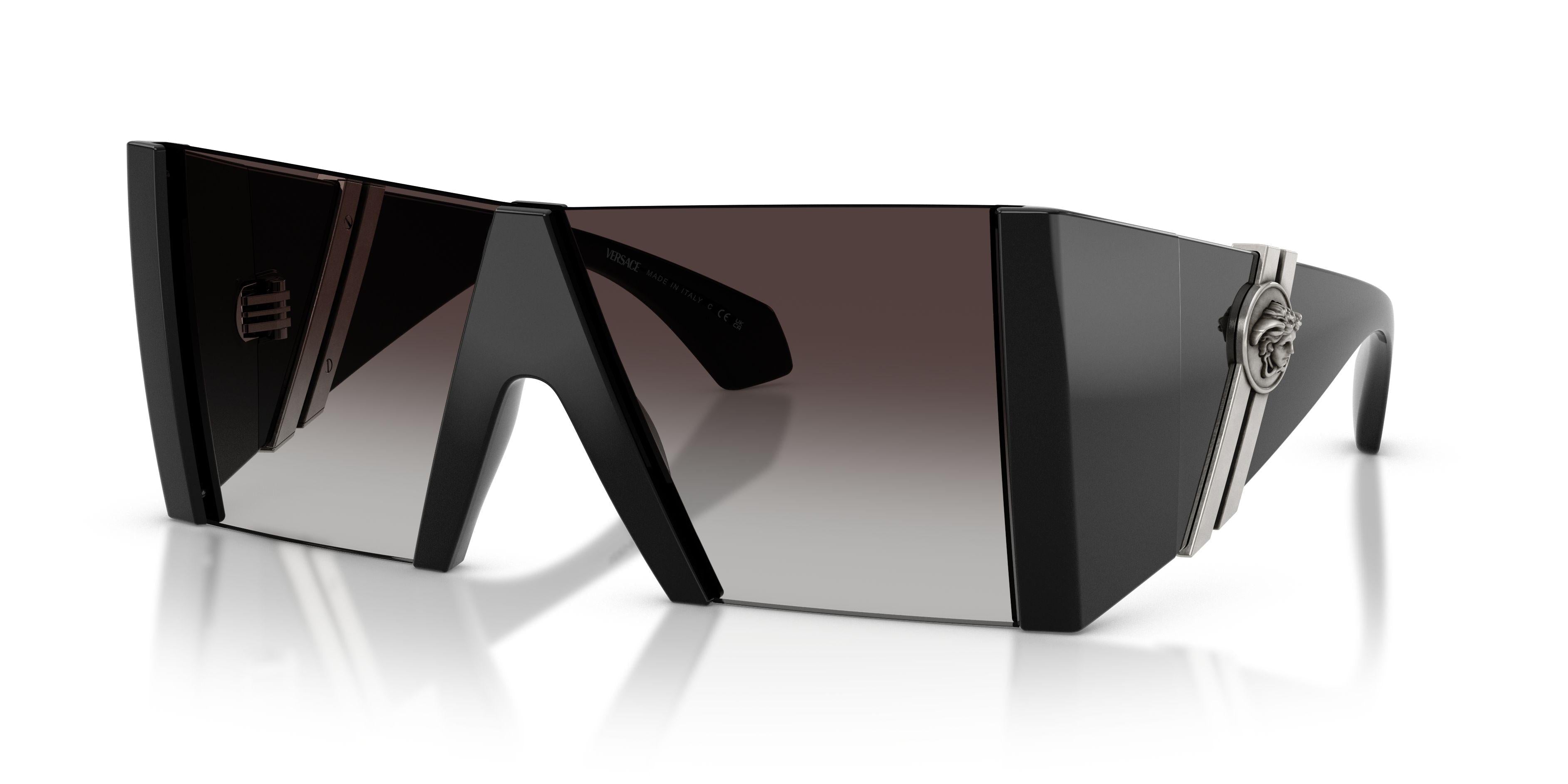 Versace VE4515 black sunglasses with grey gradient lenses