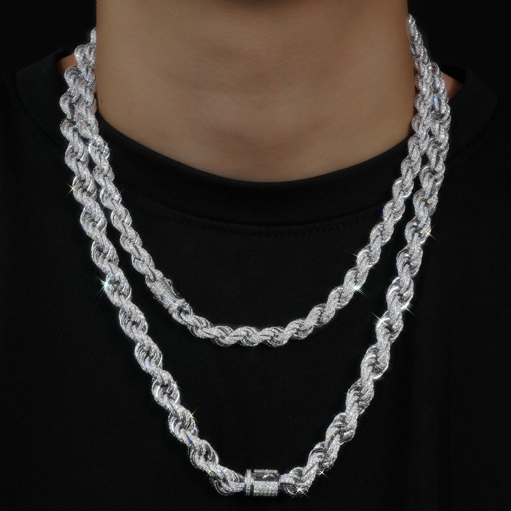 Fully Iced Out Rope Chain