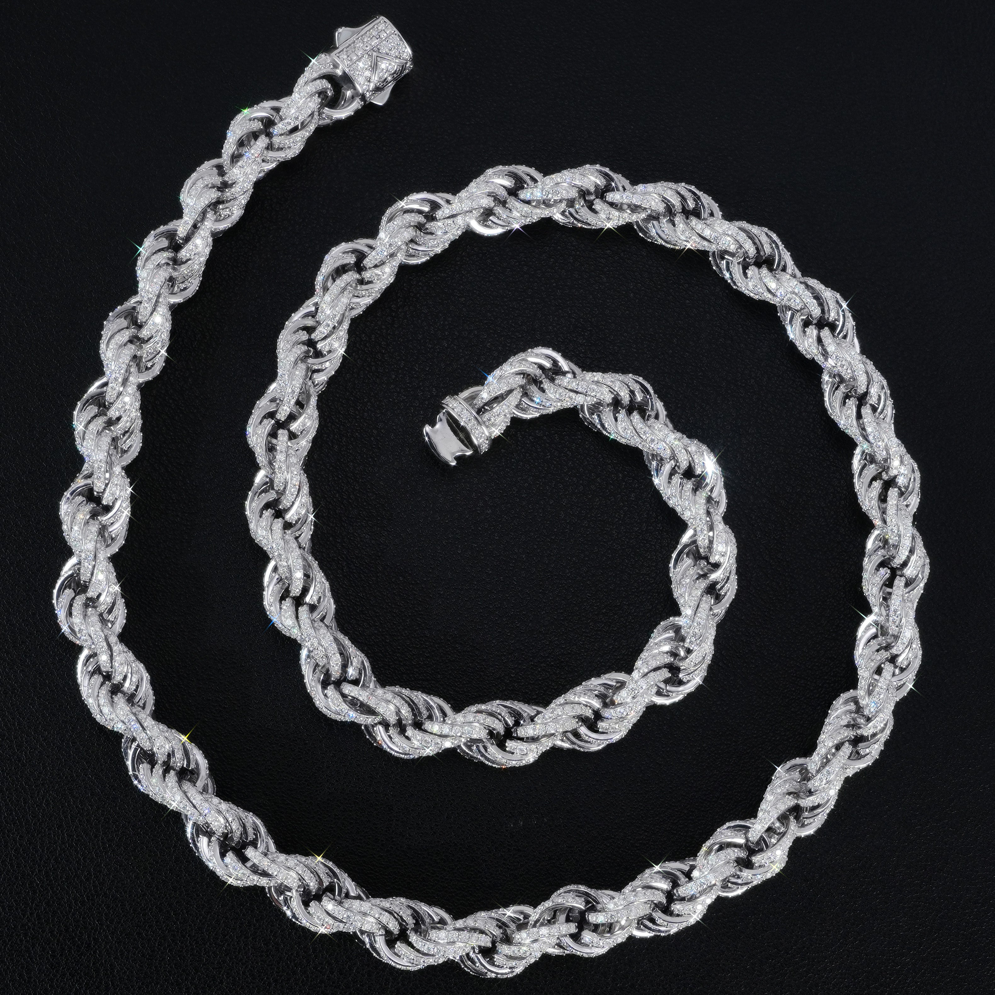 Fully Iced Out Rope Chain