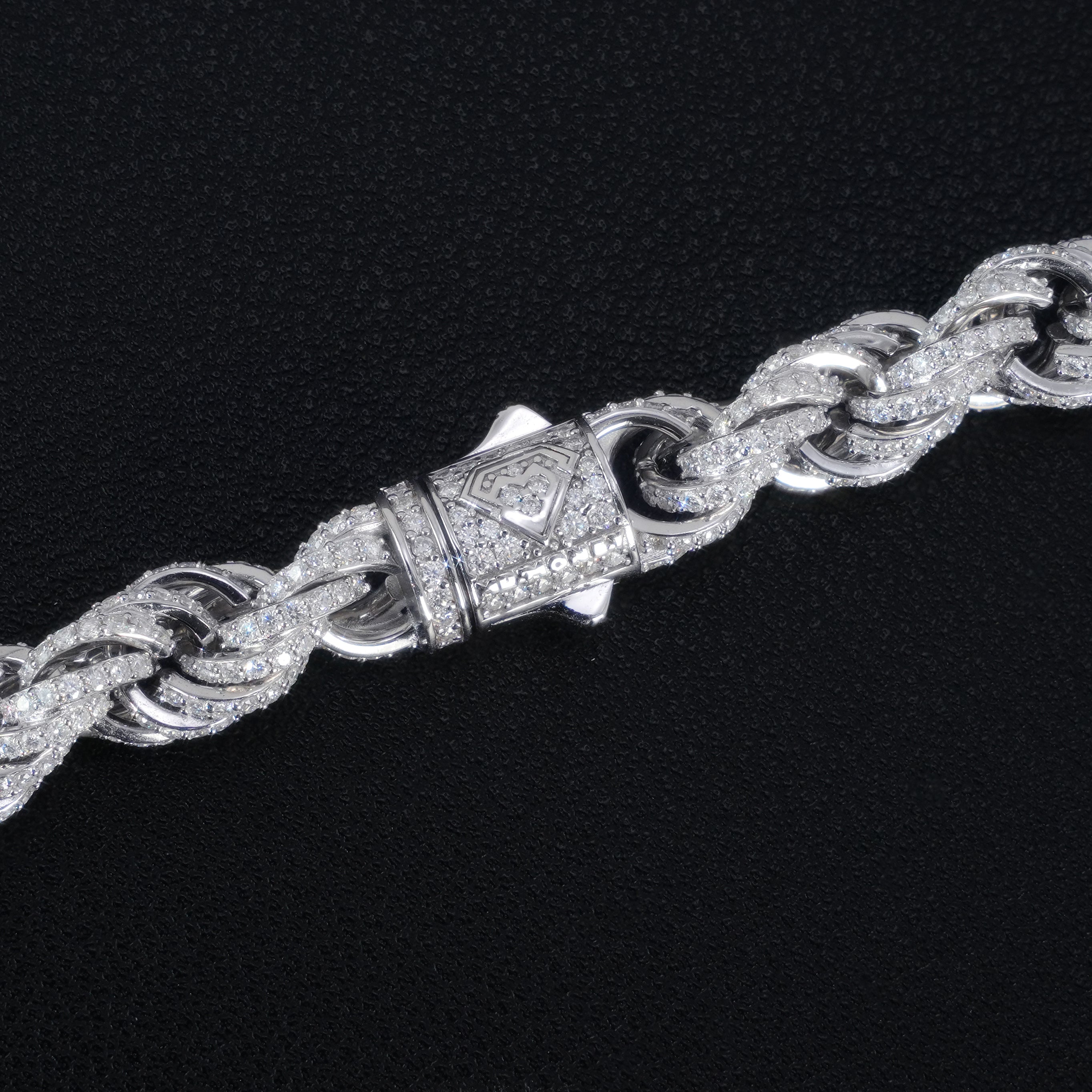 Fully Iced Out Rope Chain