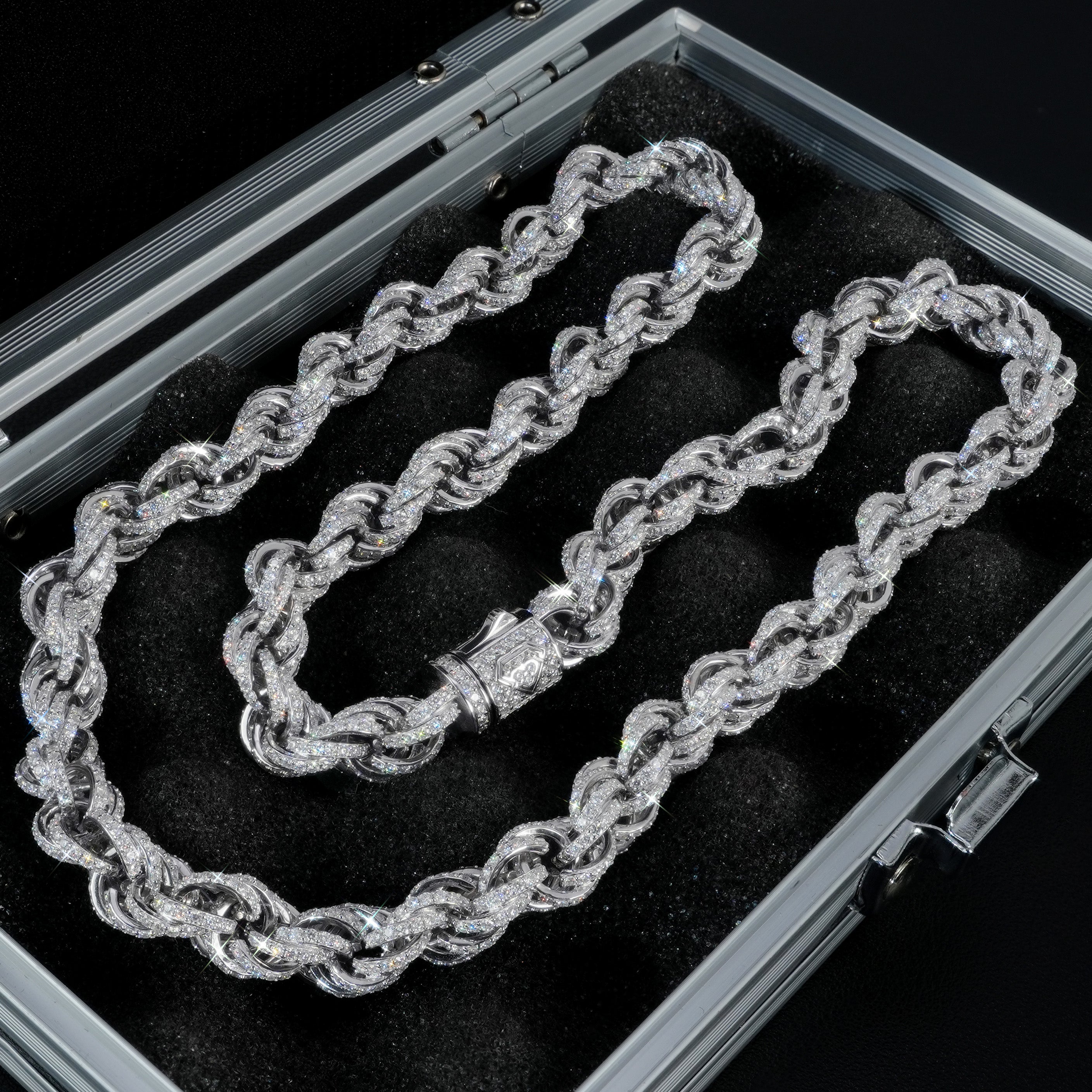 Fully Iced Out Rope Chain