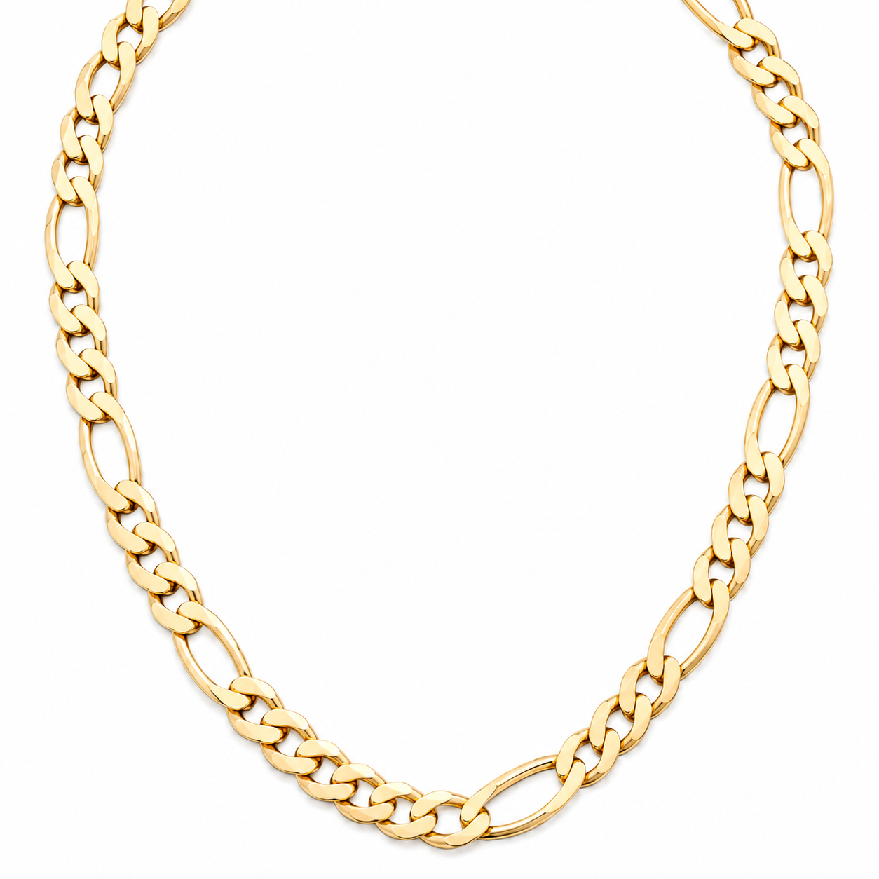 10ct Yellow Gold Heavy Figaro Chain