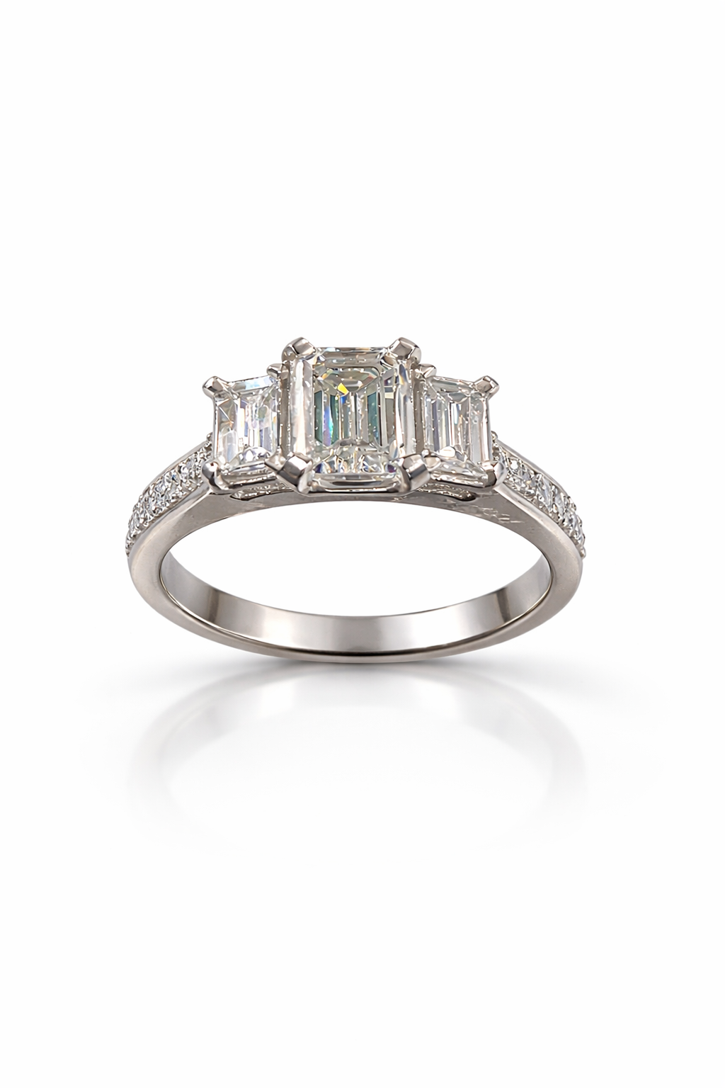 Elegant Three-Stone Diamond Ring
