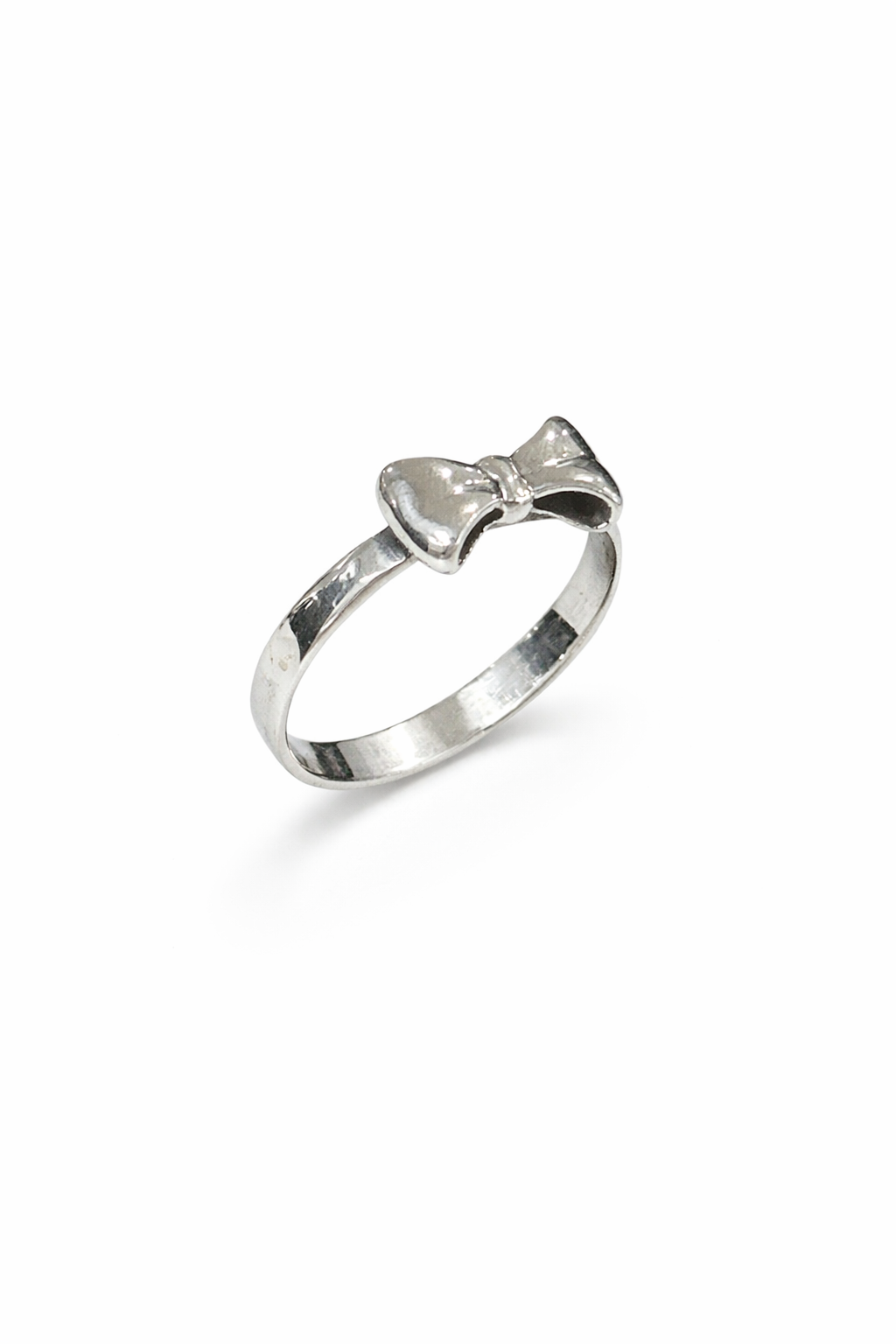 Sterling Silver Bow Ring Size