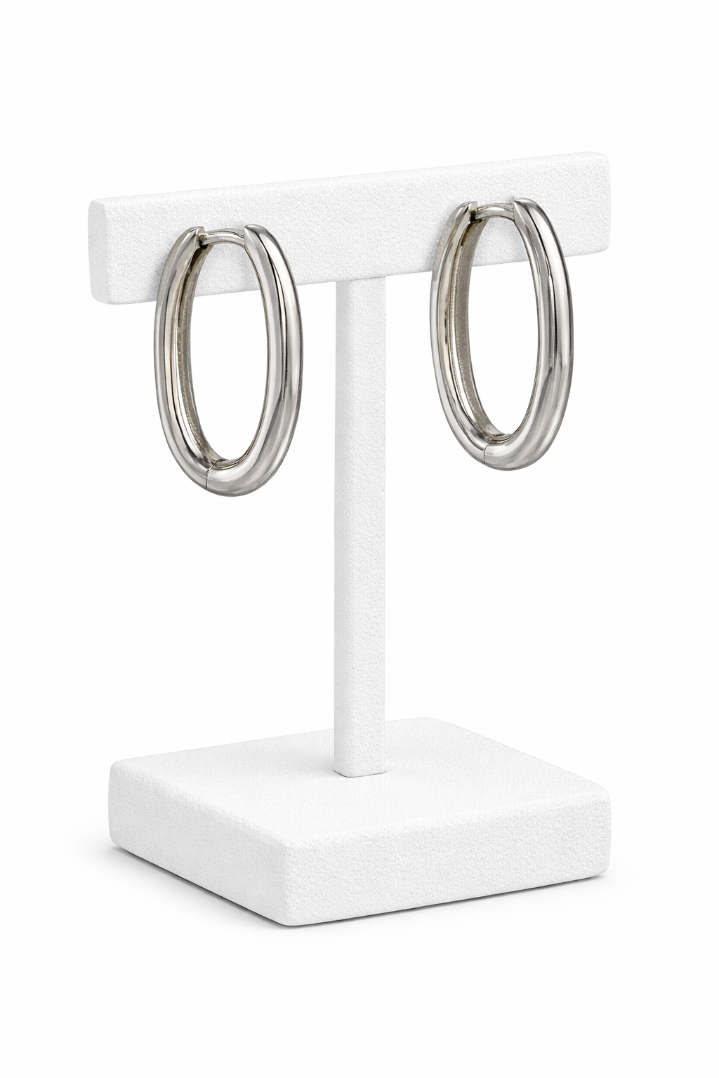 Sterling Silver U-Shaped Huggie Earrings