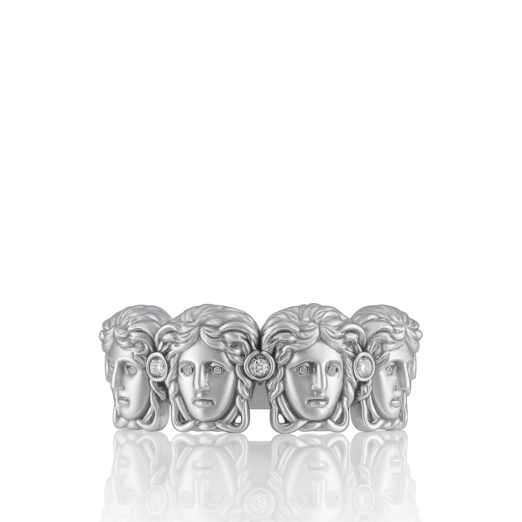 Multi Medusa Head Ring