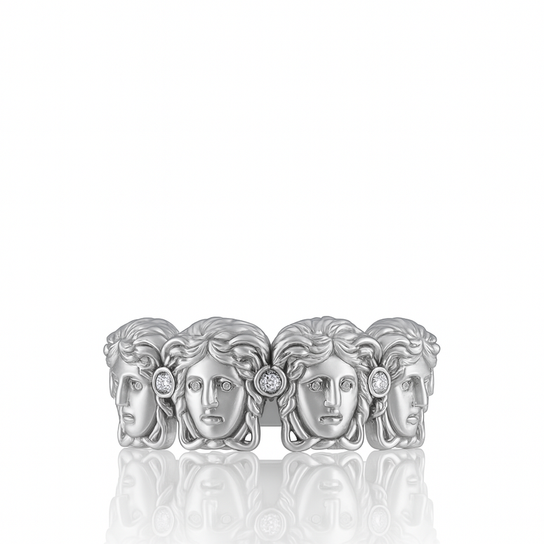 Multi Medusa Head Ring