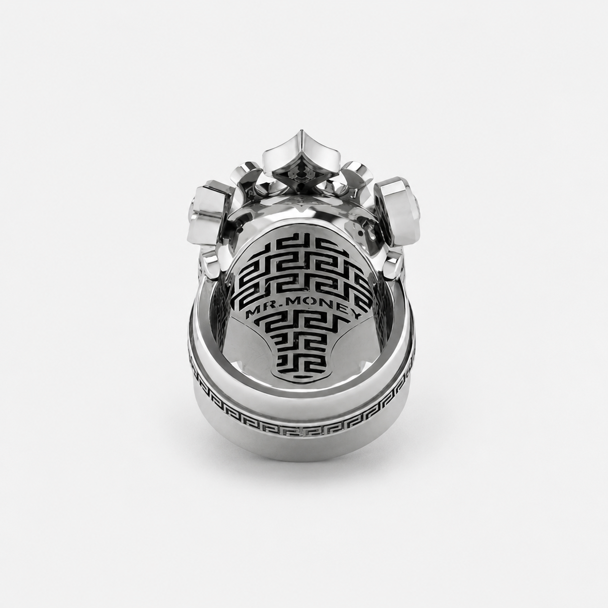 LIMITED EDITION SKULL KING SILVER WITH DIAMOND CROWN
