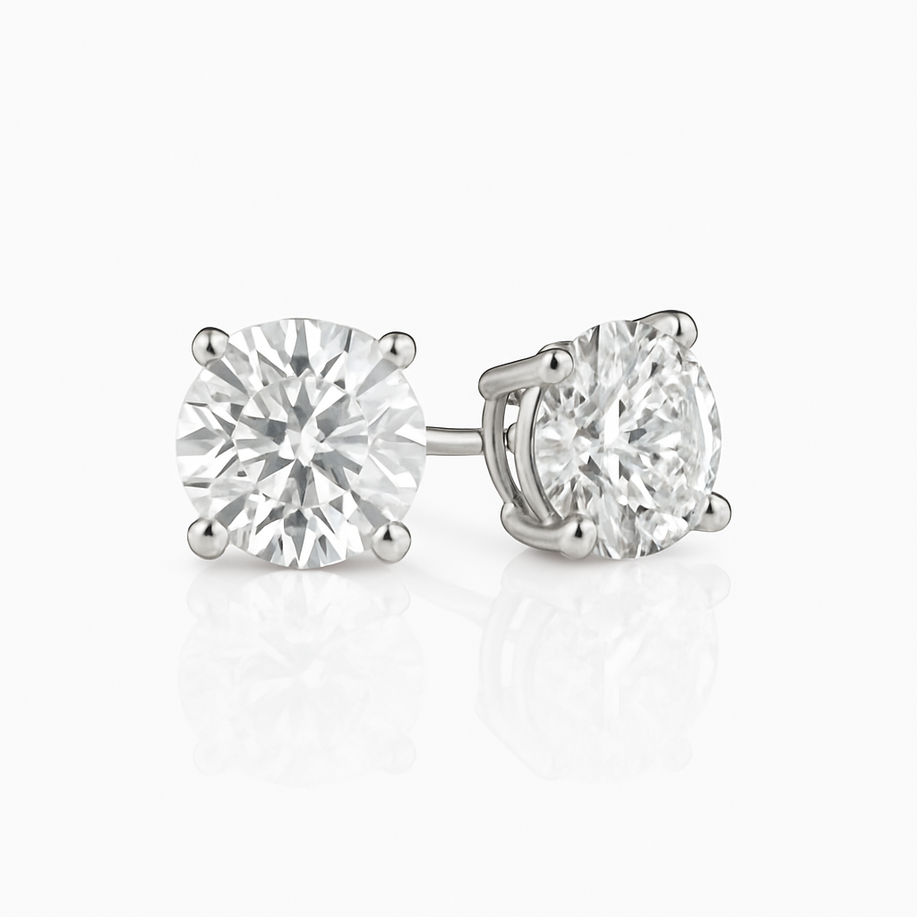 9ct Gold 2cts Diamond Studs