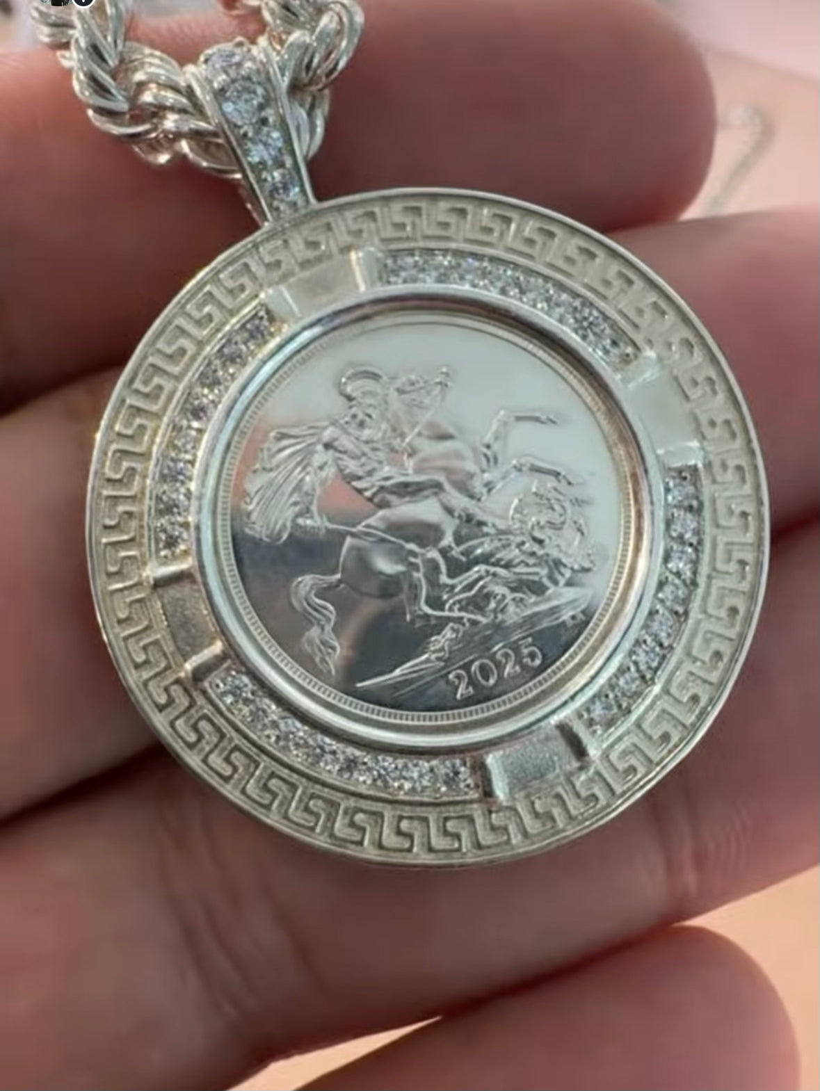 Full Sovereign Silver Plus Rope Chain