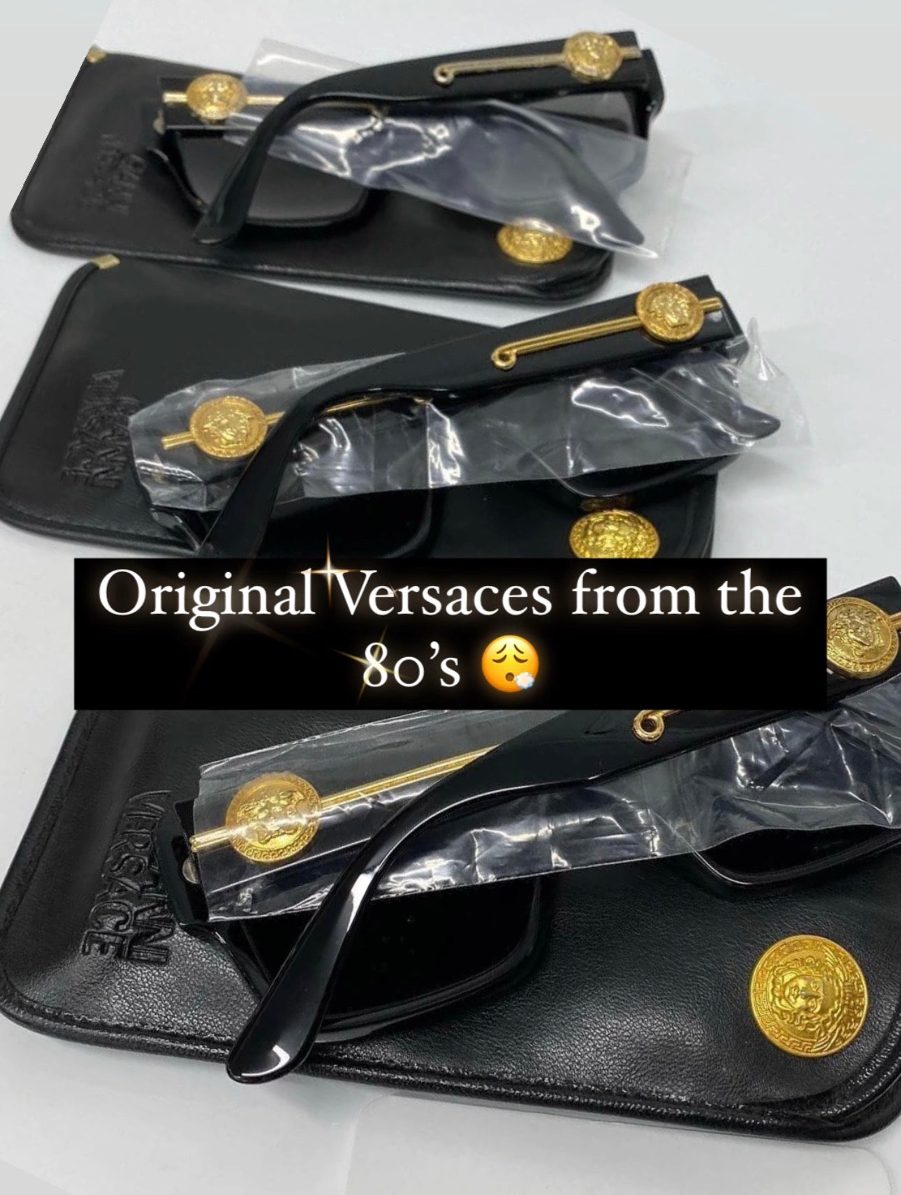 Vintage Gianni Versace Medusa Gold Face