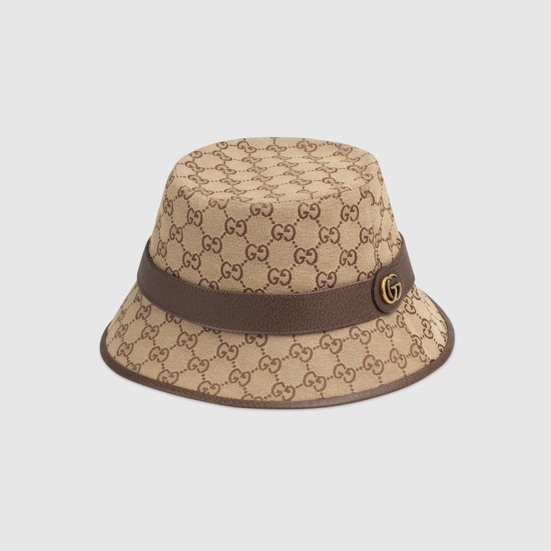 Gucci GG Canvas Bucket Hat Beige Brown