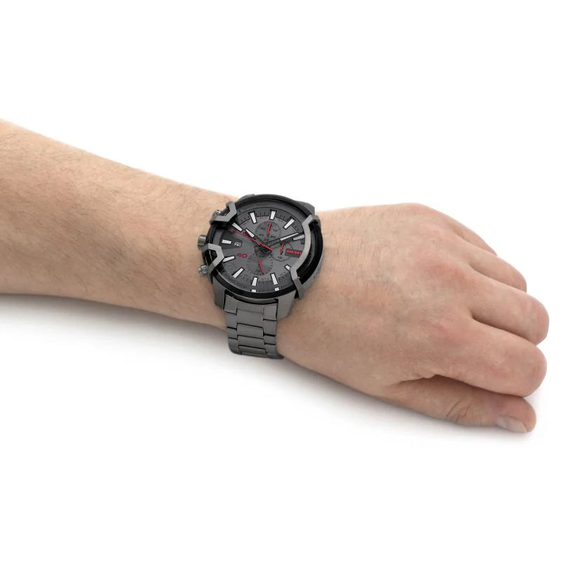 Diesel Griffed Chronograph DZ4586 – Gunmetal Stainless Steel Men’s Watch