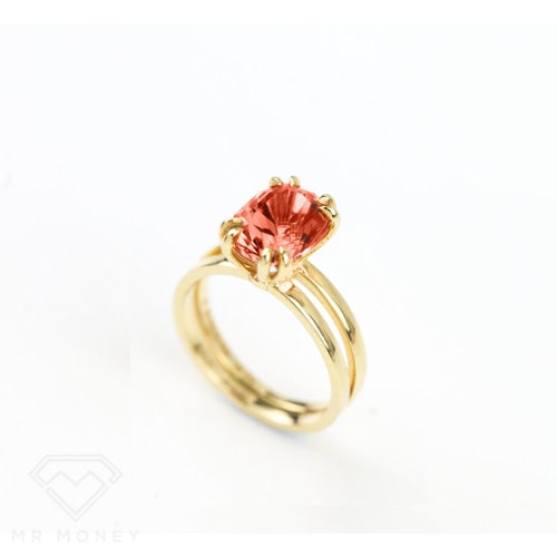 Modern Pink Tourmaline Ring