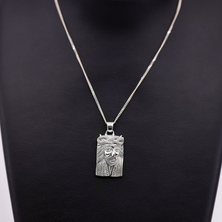 Sterling Silver Jesus Pendant