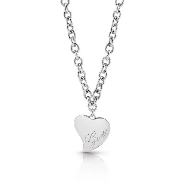 GUESS Women's Silver Plated Necklace UBN28059