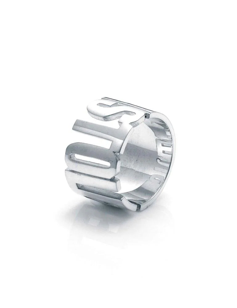 Stolen Girlfriends Club Bold Cut-Out Logo Ring