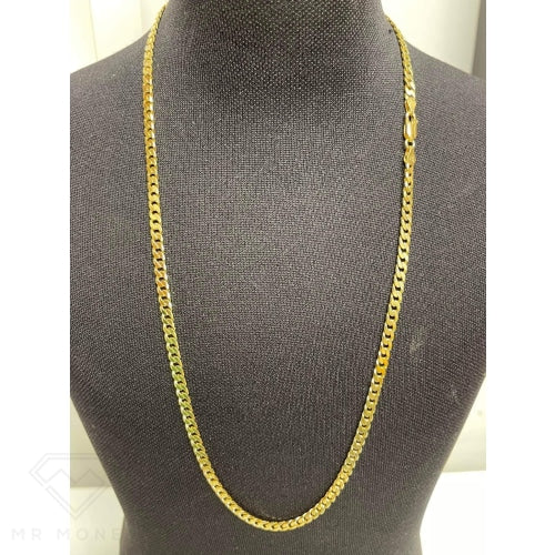 9Ct Gold Cuban Link 45Cm Necklace Necklaces