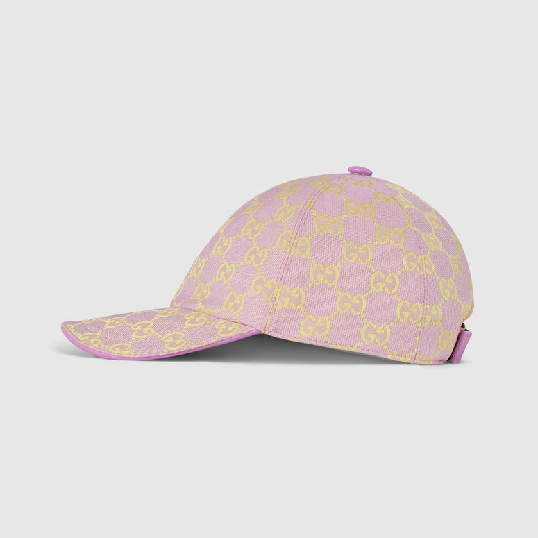 Gucci GG Canvas Baseball Hat Lilac & Yellow