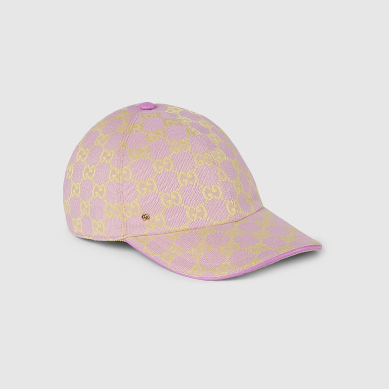 Gucci GG Canvas Baseball Hat Lilac & Yellow