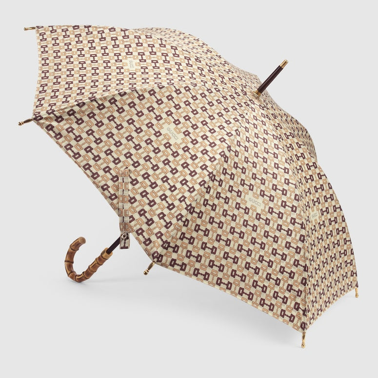 Gucci Horsebit print nylon umbrella