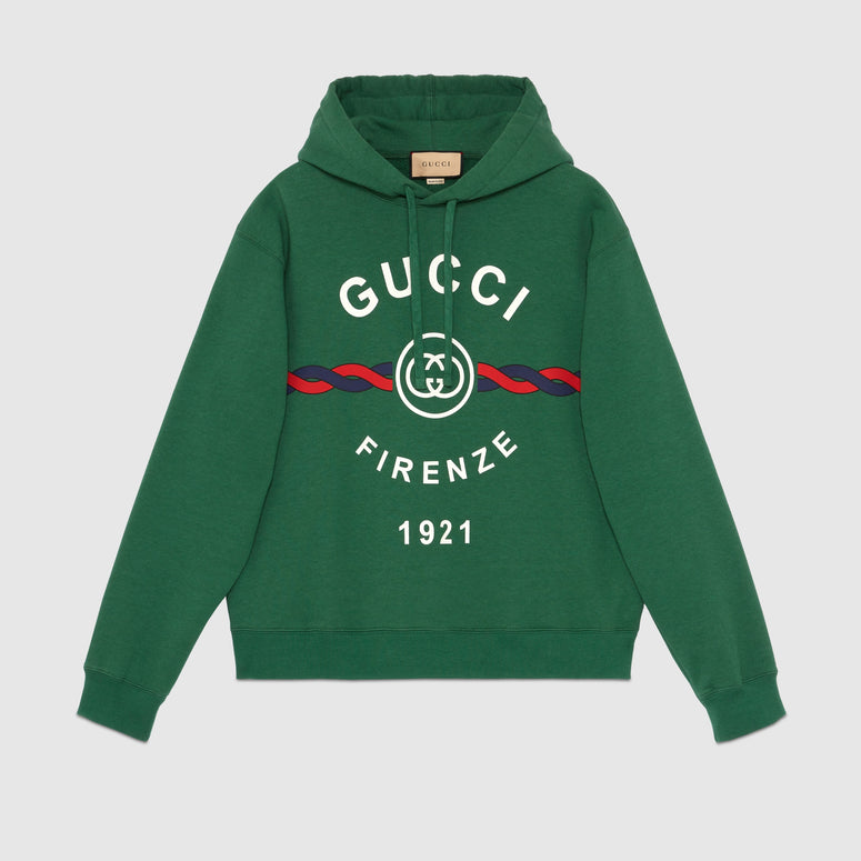 Gucci Interlocking G torchon cotton sweatshirt Green