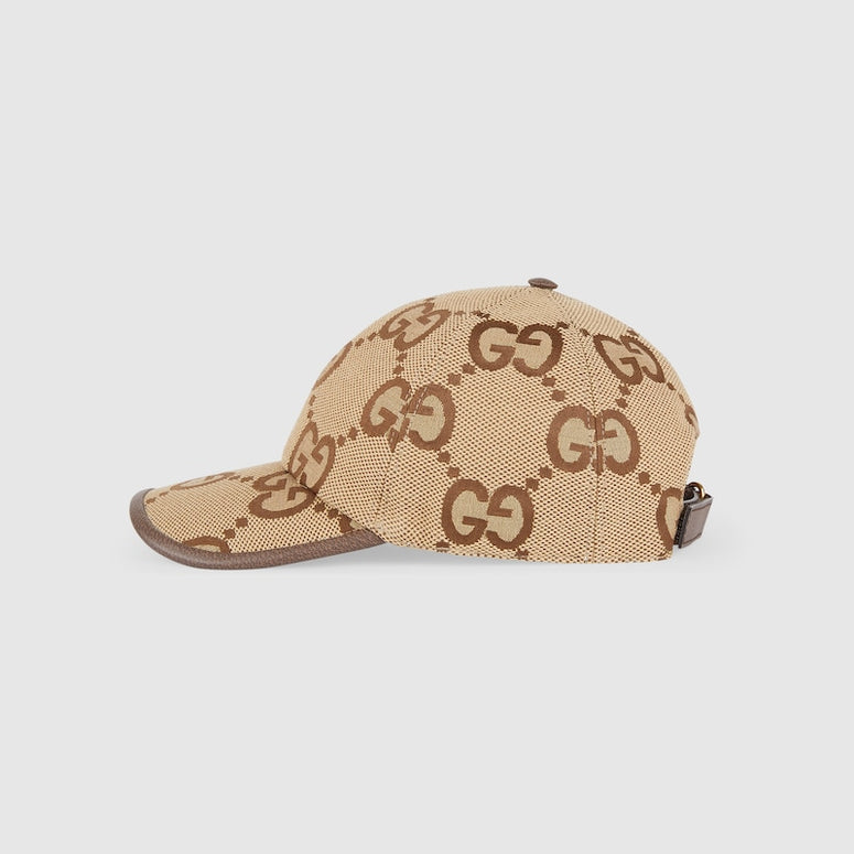 Gucci Jumbo GG canvas baseball hat Camel & Ebony