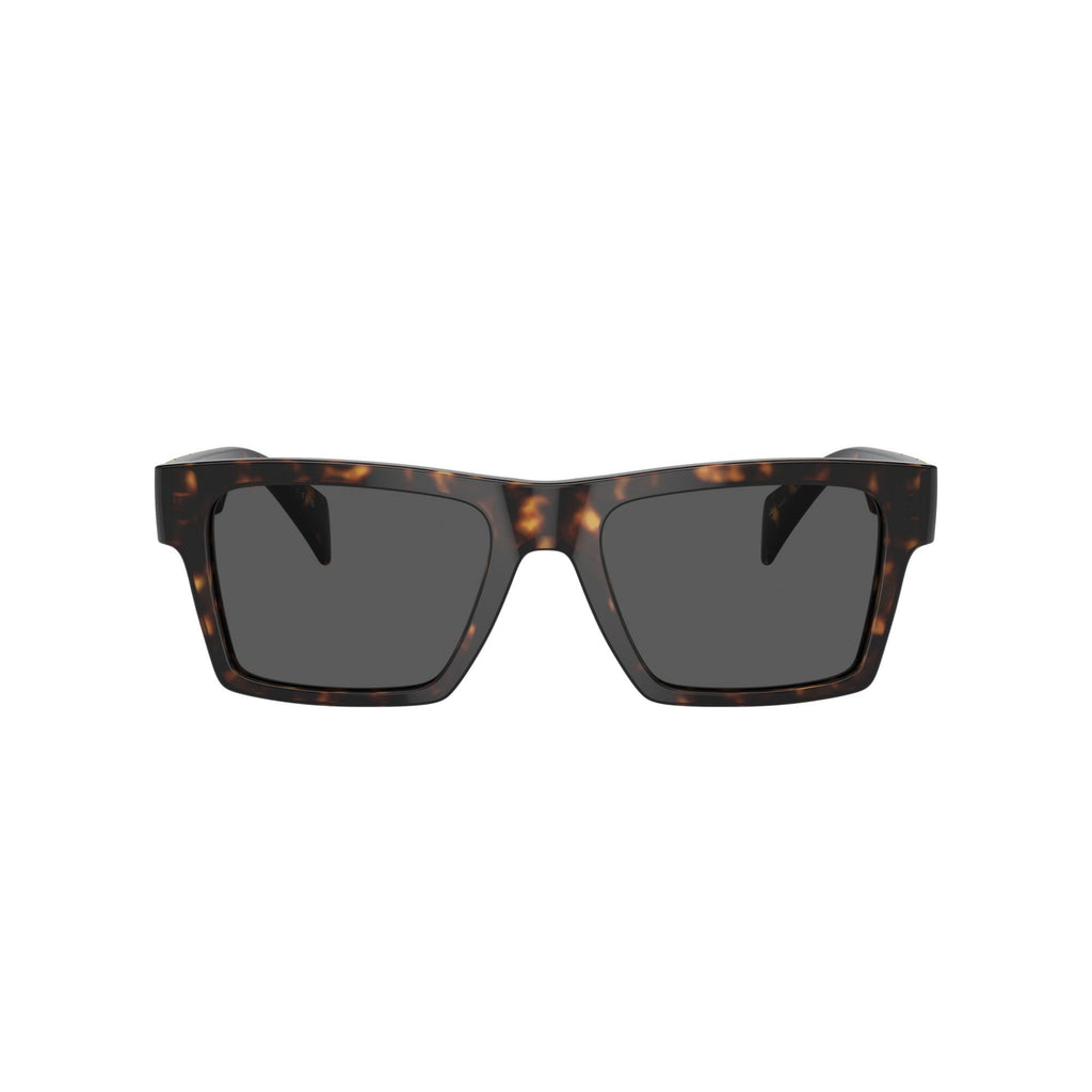 Versace Triple Greek Key Pattern Havana Sunglasses