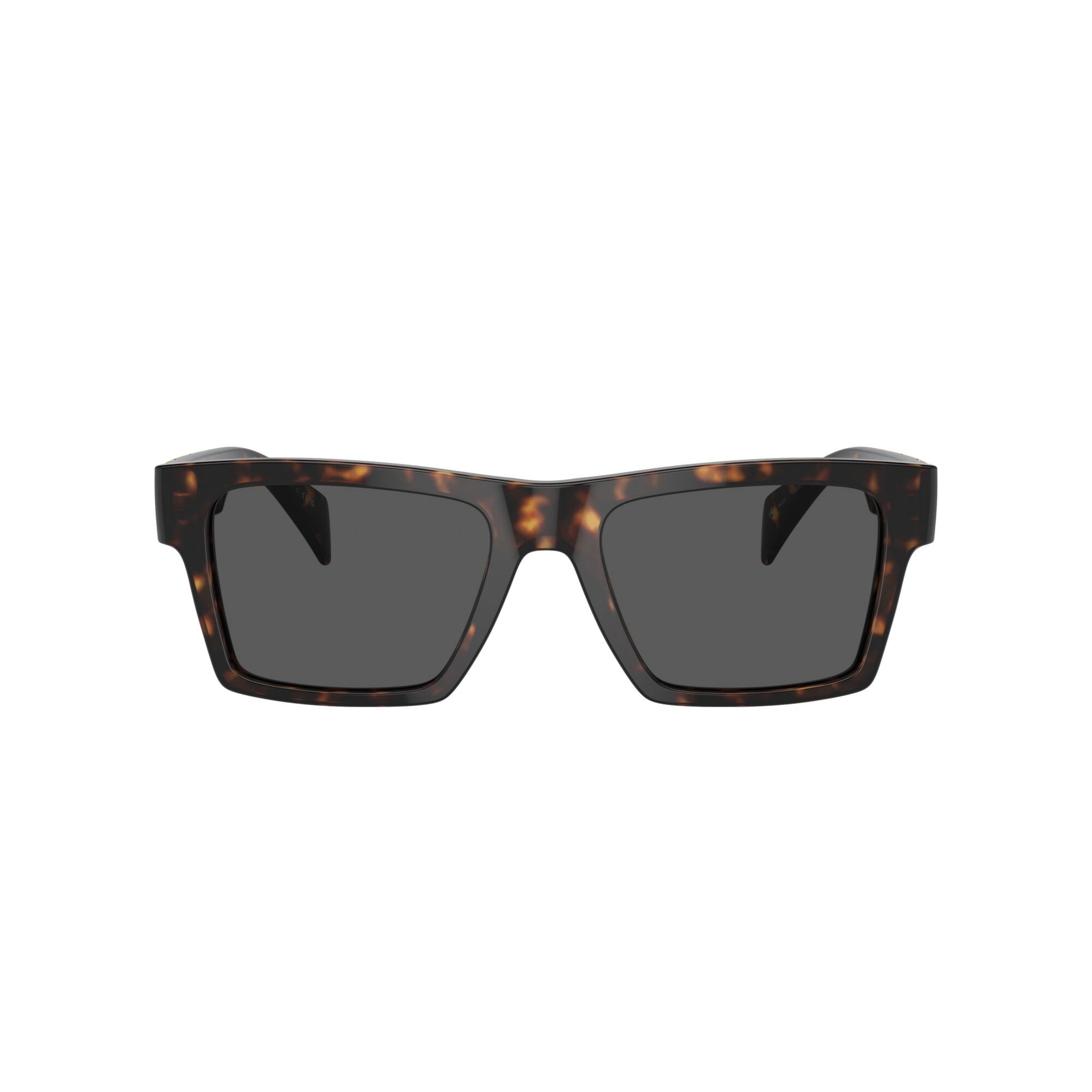 Versace Triple Greek Key Pattern Havana Sunglasses
