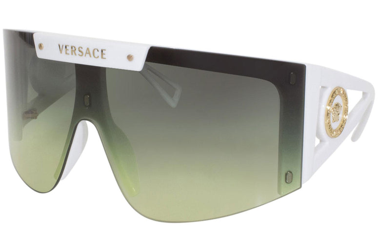 Versace White Boarder Visor Sun Glasses