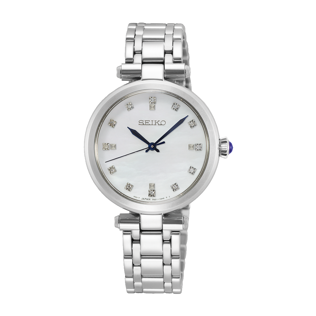 Seiko SRZ529P1 Women’s Watch – White Dial with Swarovski Crystals