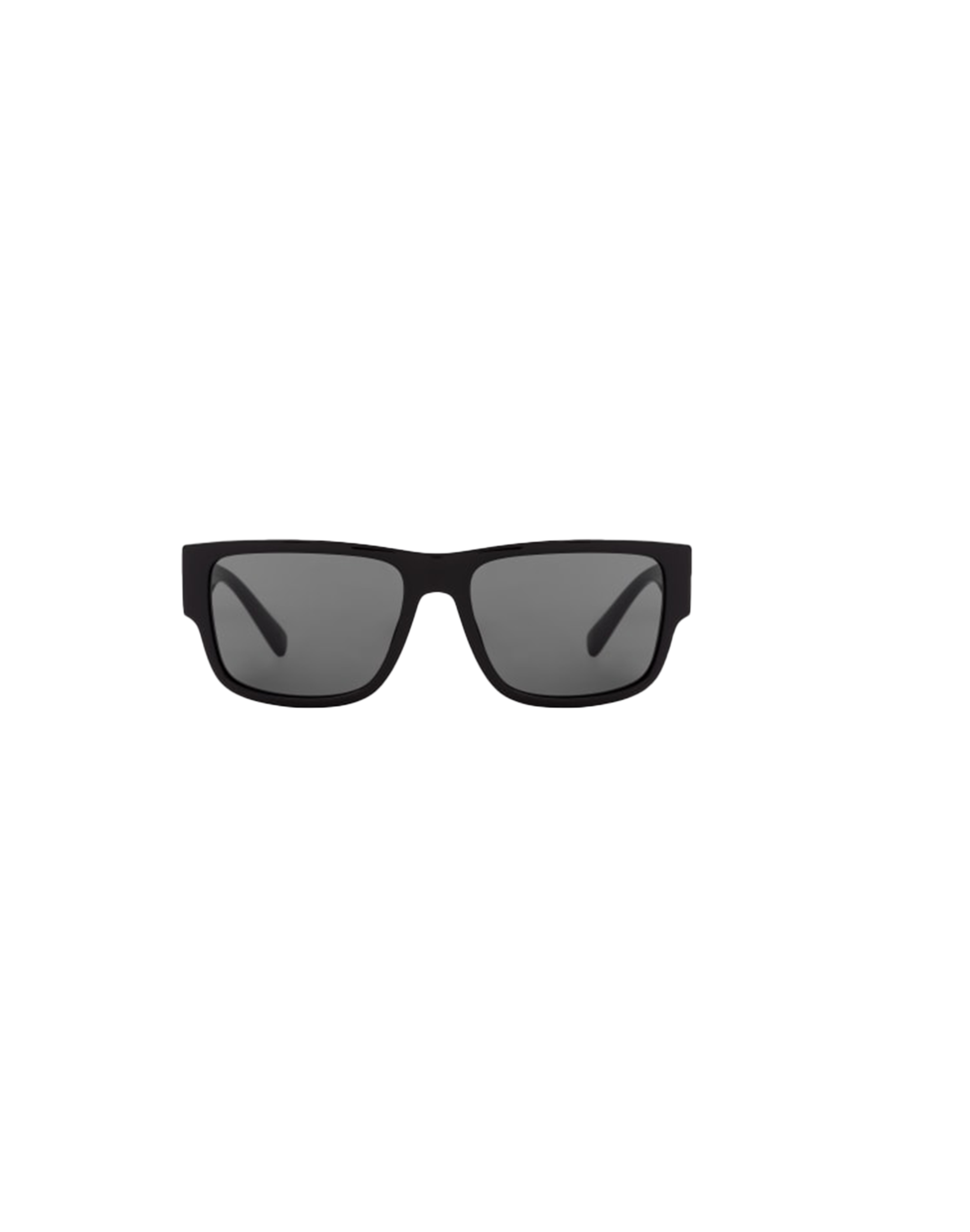 Versace Medusa Round Temple Disc Sun Glasses Black