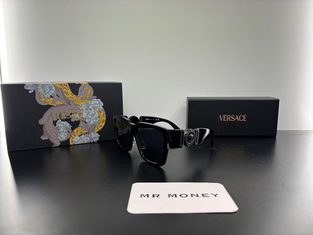 Versace GQ Smooth Black Sunglasses
