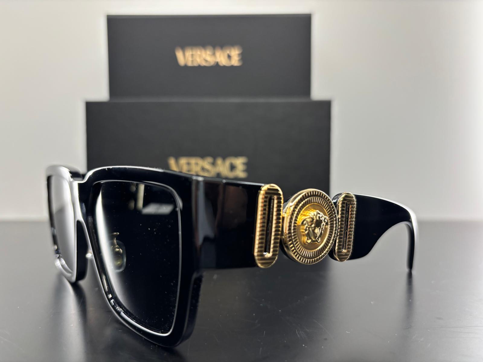 Versace GQ Smooth Gold Sunglasses