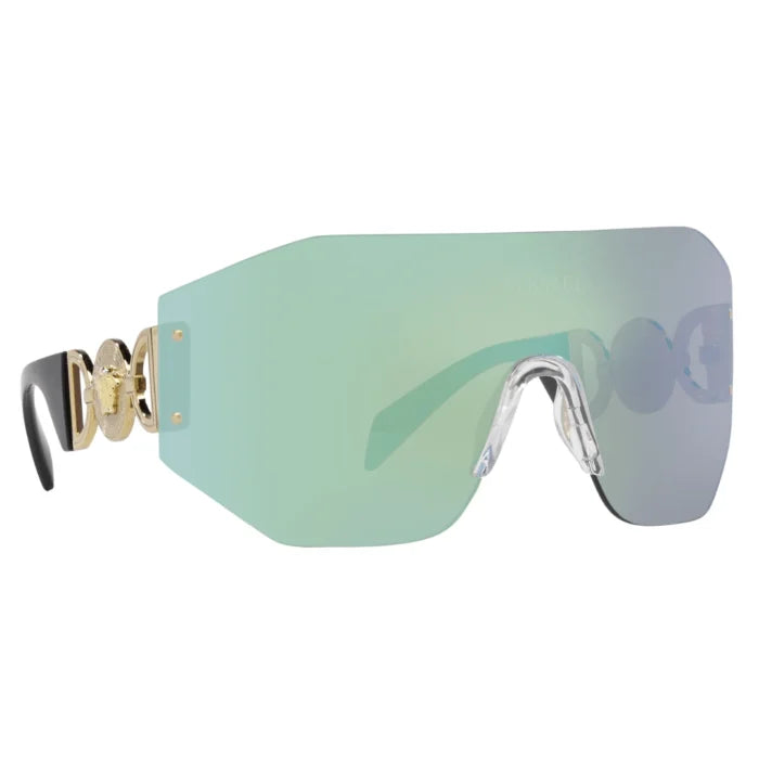 Versace '95 Mask Green Mirror Blue Sunglasses