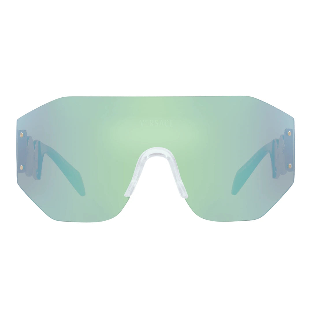 Versace '95 Mask Green Mirror Blue Sunglasses